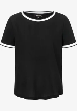 Damen More & More Blusenshirt mit Kontrastabschlüssen