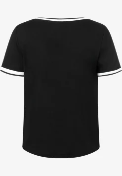 Damen More & More Blusenshirt mit Kontrastabschlüssen