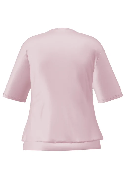 Damen Frank Walder Blusenshirt mit modischer Faltenpartie vorne