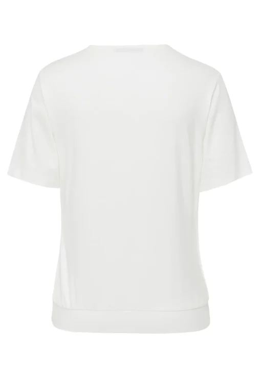 Damen Frank Walder Blusenshirt mit modischer Faltenpartie vorne