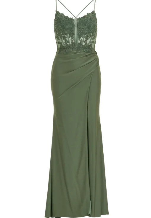 Damen Hey Kyla Bodycon Kleid mit Spitzenstickerei und Beinschlitz
