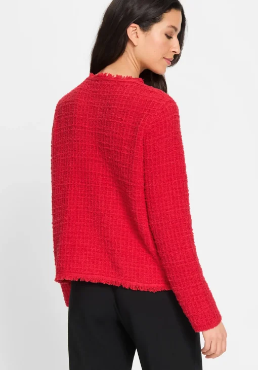 Damen Olsen Bouclé Strickjacke
