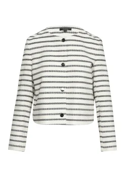 Damen Comma Bouclé-Jacke mit Knopfleiste