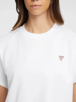 Damen GUESS JEANS Boxy T-Shirt Mini-Dreieck