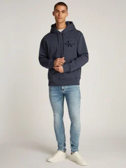 Herren Calvin Klein Jeans Bristle Monologo Hoodie