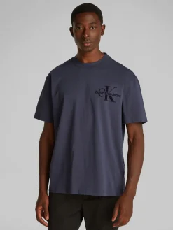 Herren Calvin Klein Jeans Bristle Monologo T-Shirt