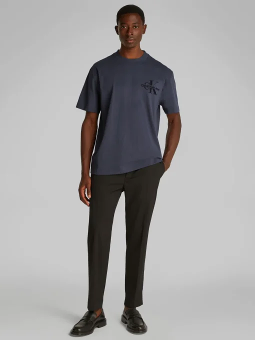 Herren Calvin Klein Jeans Bristle Monologo T-Shirt