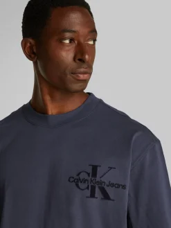 Herren Calvin Klein Jeans Bristle Monologo T-Shirt