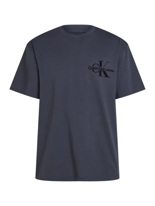 Herren Calvin Klein Jeans Bristle Monologo T-Shirt