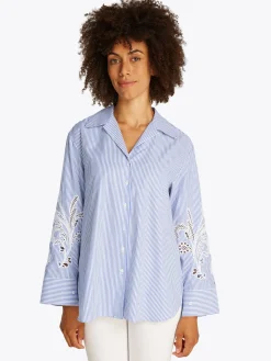 Damen Tommy Hilfiger Broderie Anglaise Bluse