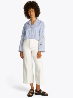 Damen Tommy Hilfiger Broderie Anglaise Bluse