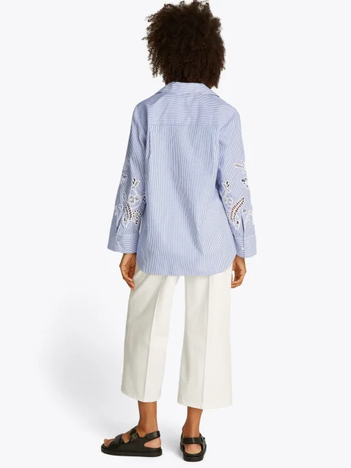 Damen Tommy Hilfiger Broderie Anglaise Bluse