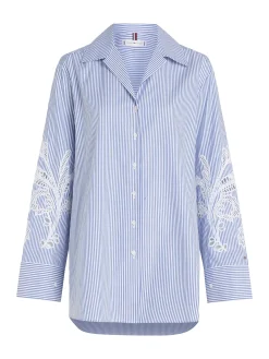 Damen Tommy Hilfiger Broderie Anglaise Bluse