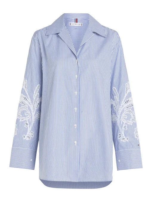 Damen Tommy Hilfiger Broderie Anglaise Bluse