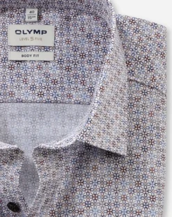 Herren Olymp Businesshemd Body Fit Extra langer Arm
