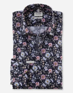 Herren Olymp Businesshemd im Flower Look