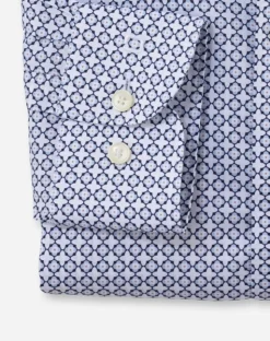 Herren Olymp Businesshemd mit grafischem Blüten-Print