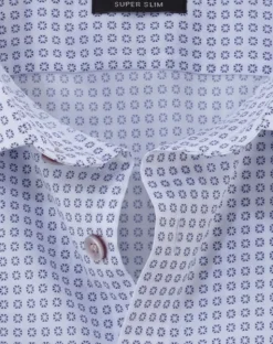 Herren Olymp Businesshemd mit grafischem Blüten-Print