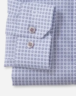 Herren Olymp Businesshemd mit grafischem Blüten-Print