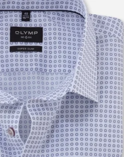 Herren Olymp Businesshemd mit grafischem Blüten-Print