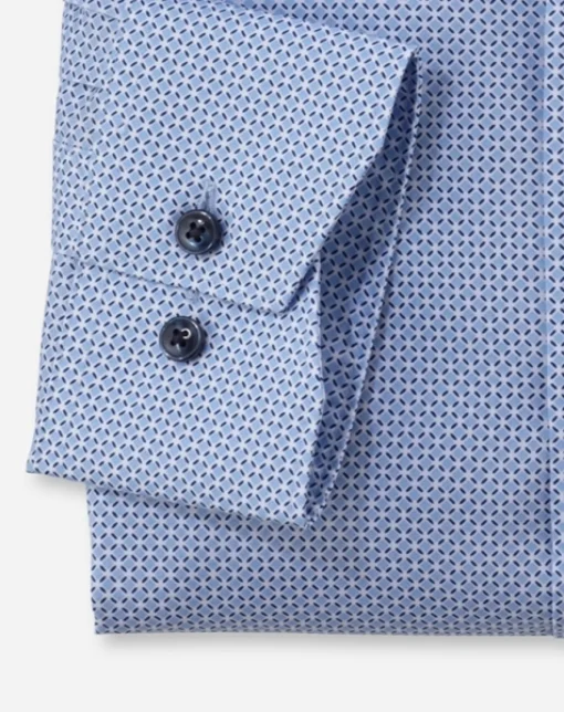 Herren Olymp Businesshemd mit Minimal-Print