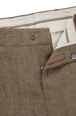 Herren Boss Businesshose aus Leinen-Canvas