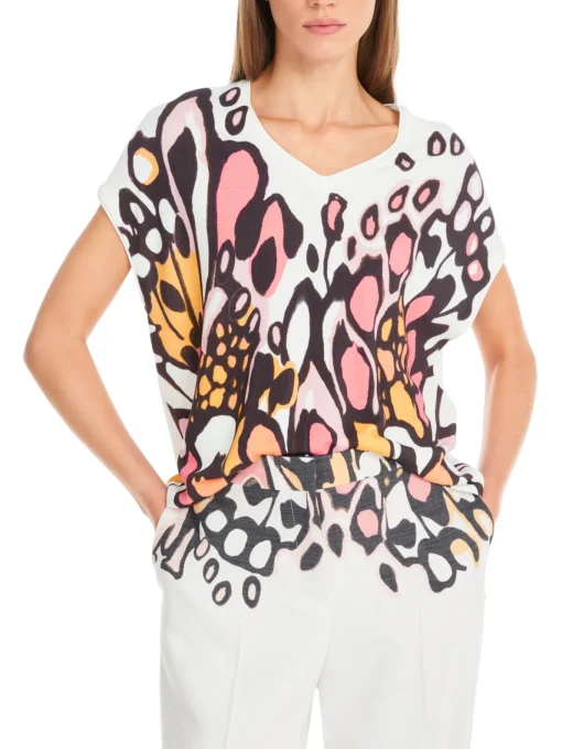 Damen Marc Cain Butterfly-Pullover Knitted in Germany