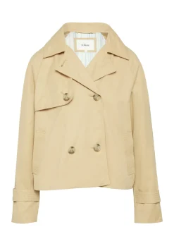 Damen s.Oliver Cabanjacke mit Raglanärmeln und Streifenfutter