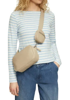 Damen s.Oliver Camera-Bag mit abnehmbarem Schultergurt und Paspel-Detail