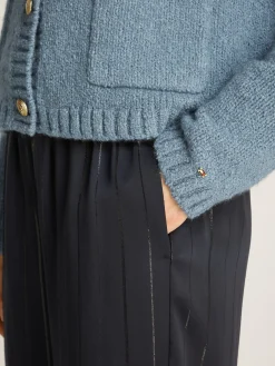 Damen Tommy Hilfiger Cardigan mit goldfarbenen Knöpfen