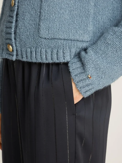 Damen Tommy Hilfiger Cardigan mit goldfarbenen Knöpfen