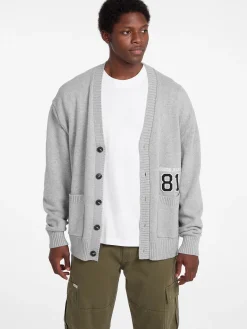 Herren GUESS JEANS Cardigan mit Patch