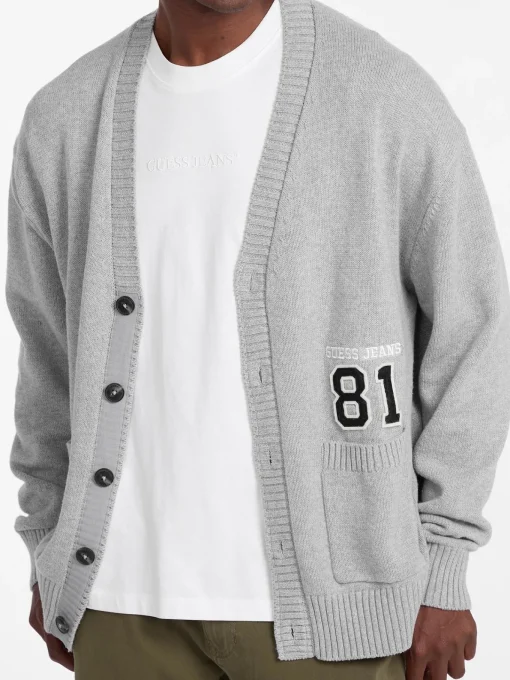 Herren GUESS JEANS Cardigan mit Patch