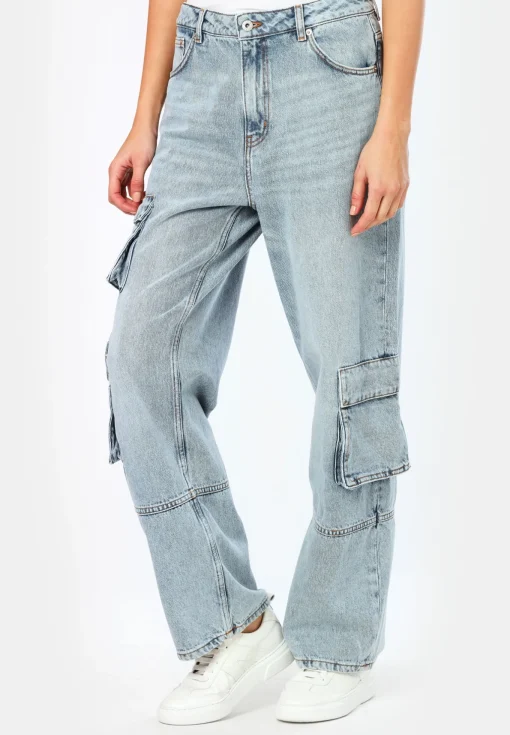 Damen Hugo Blue Cargo Jeans