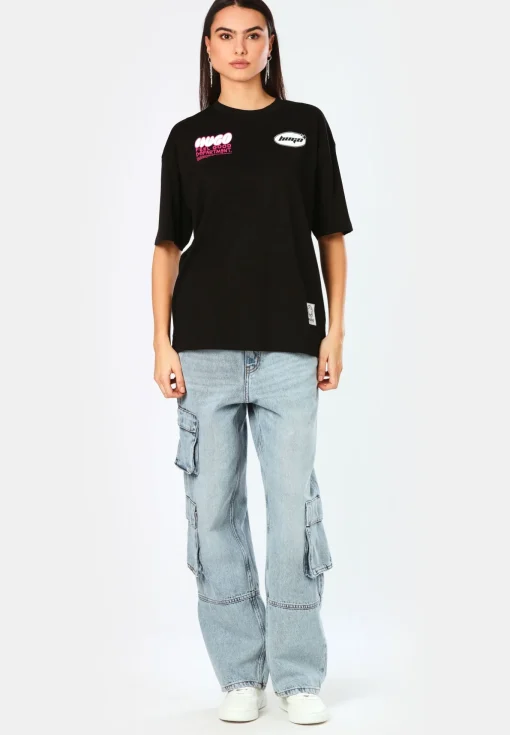 Damen Hugo Blue Cargo Jeans