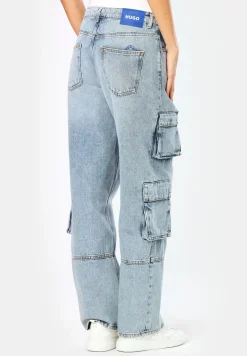 Damen Hugo Blue Cargo Jeans