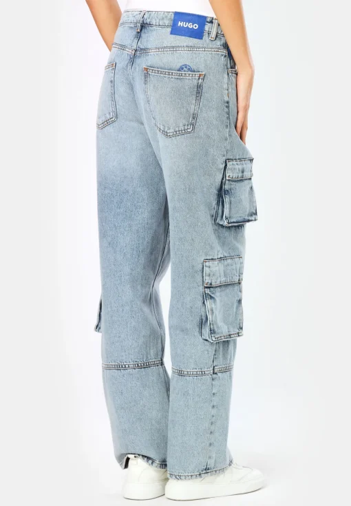 Damen Hugo Blue Cargo Jeans