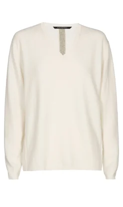 Damen Xandres Cashmere Pullover mit V-Ausschnitt