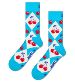 Damen Happy Socks Cherry Argyle Sock
