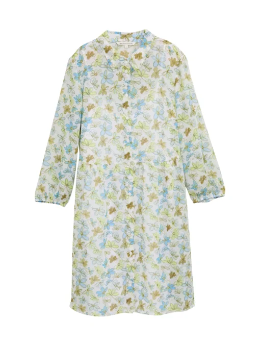 Damen Tom Tailor Denim Chiffon Minikleid