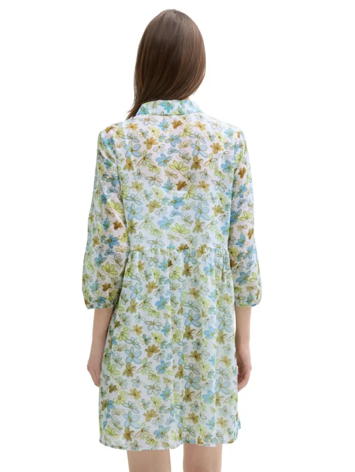 Damen Tom Tailor Denim Chiffon Minikleid