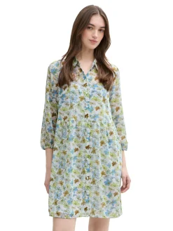 Damen Tom Tailor Denim Chiffon Minikleid