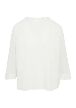 Damen s.Oliver BLACK LABEL Chiffon-Bluse mit Smokdetails