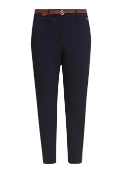 Damen Comma Chino mit Gürtel