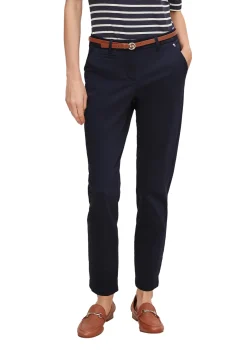 Damen Comma Chino mit Gürtel