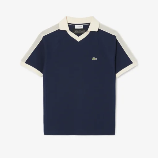 Herren Lacoste Classic Fit-Polohemd mit Piqué-Einsätzen