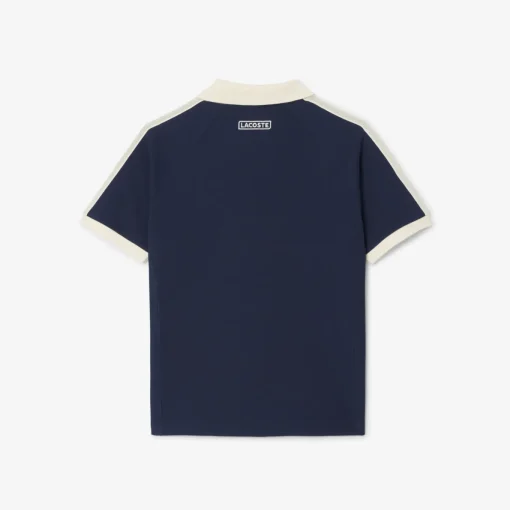 Herren Lacoste Classic Fit-Polohemd mit Piqué-Einsätzen