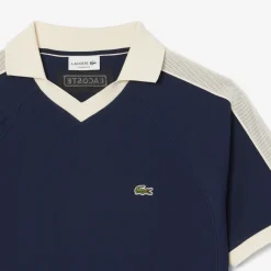Herren Lacoste Classic Fit-Polohemd mit Piqué-Einsätzen