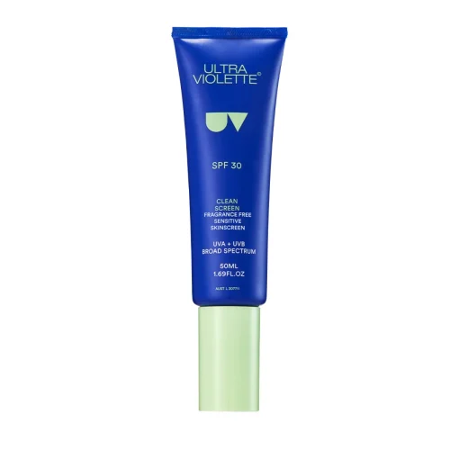Herren Ultra Violette Clean Screen Fragrance Free Weightless Sensitive Skinscreen SPF30