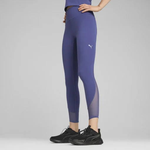 Damen Puma CLOUDSPUN Hochgeschnittene 7/8 Leggings aus weichem Mesh